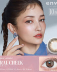 Envie UV One-Day Color Contact Lenses Coral Cheek