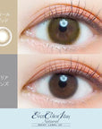 EverColor 1 Day Natural Moist Label UV Contact Lenses Feel Good