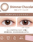 Evercolor Monthly Eye Genic Contact Lenses Shimmer Chocolat