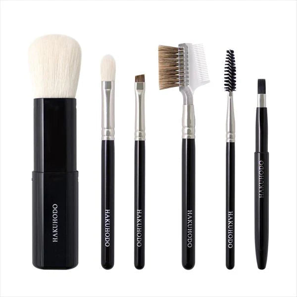 HAKUHODO メイクブラシセット 6本 Hakuhodo Basic 6-piece A set – Ichiban Mart