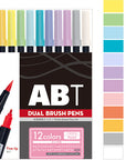 Tombow ABT Dual Brush Pen 12-Color Set