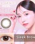 Evercolor Monthly Eye Genic Contact Lenses Sleek Brown
