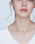 AHKAH Thiran Heart Necklace Red - Ichiban Mart