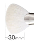 Hakuhodo F3111 Ougi Short and Fan Shaped Powder Brush - Ichiban Mart