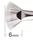 Hakuhodo J4006 Duo Fibre Fan Lash Brush - Ichiban Mart