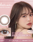 Chu's Me Colored Contact Peach Brown