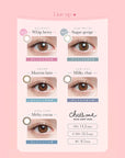 Chu's me Blue Light Save UV Cut Contact Lenses Milky Chai