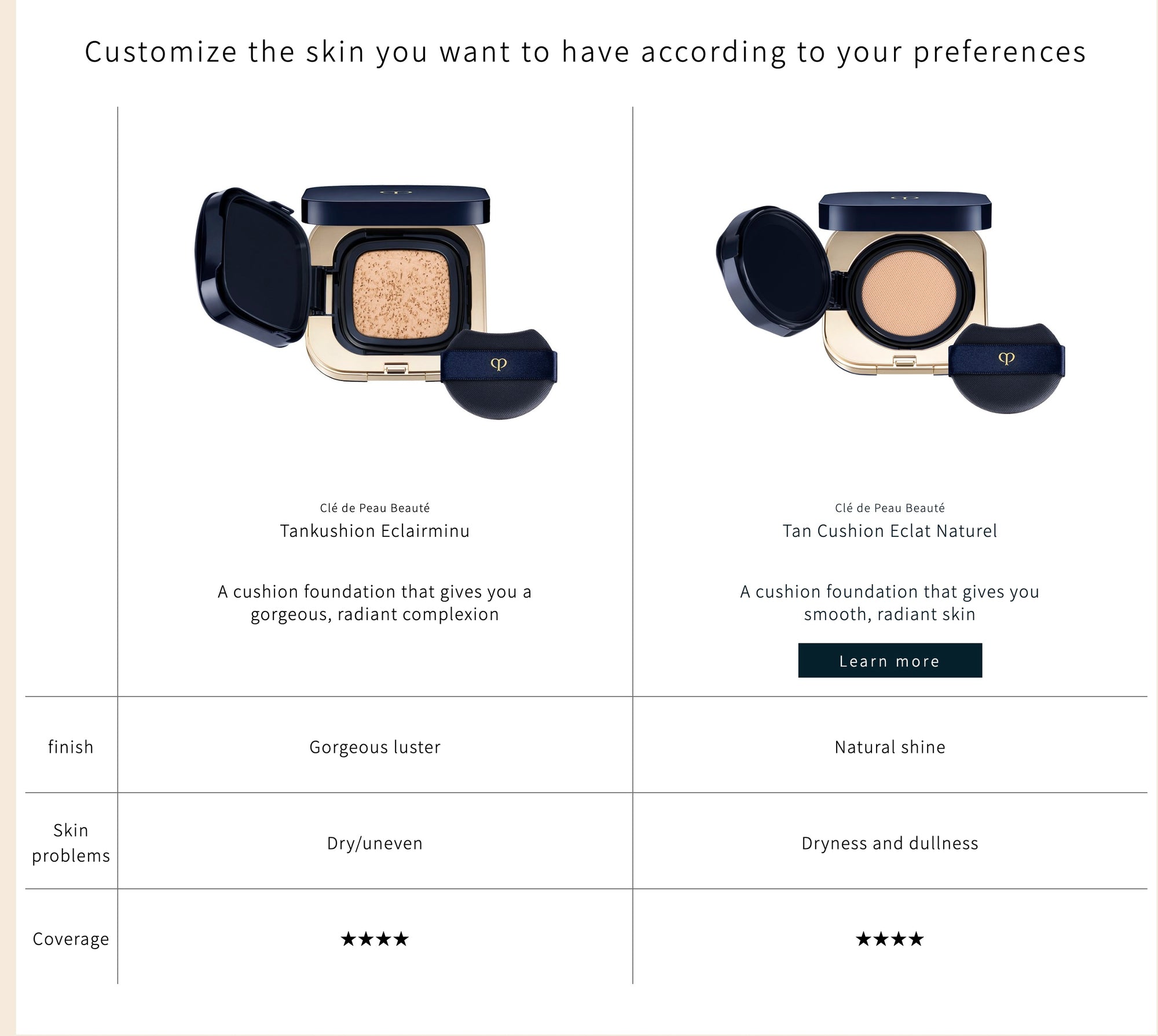 Cle De Peau Beaute Tan Cushion Eclat Luminu