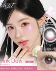 Dewlit Silicone Hydrogel 1 Day Contact Lenses Pink Dew