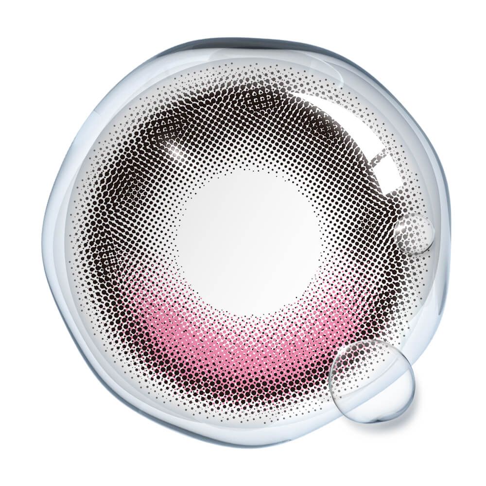 Dewlit Silicone Hydrogel 1 Day Contact Lenses Pink Dew