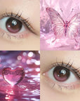 Dewlit Silicone Hydrogel 1 Day Contact Lenses Pink Dew