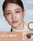 Envie UV One-Day Color Contact Lenses Chameau Brown