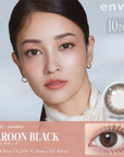 Envie UV One-Day Color Contact Lenses Maroon Black