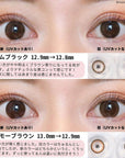 Envie UV One-Day Color Contact Lenses Plum Black