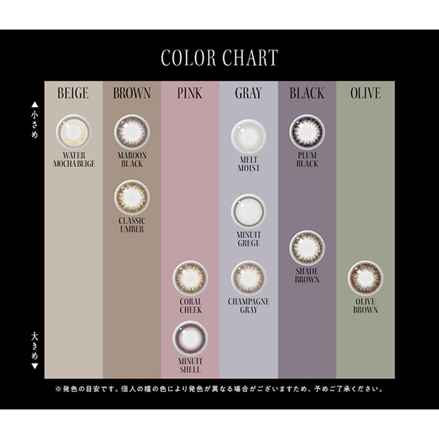 Envie UV One-Day Color Contact Lenses Minuit Indigo