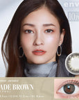 Envie UV One-Day Color Contact Lenses Shade Brown