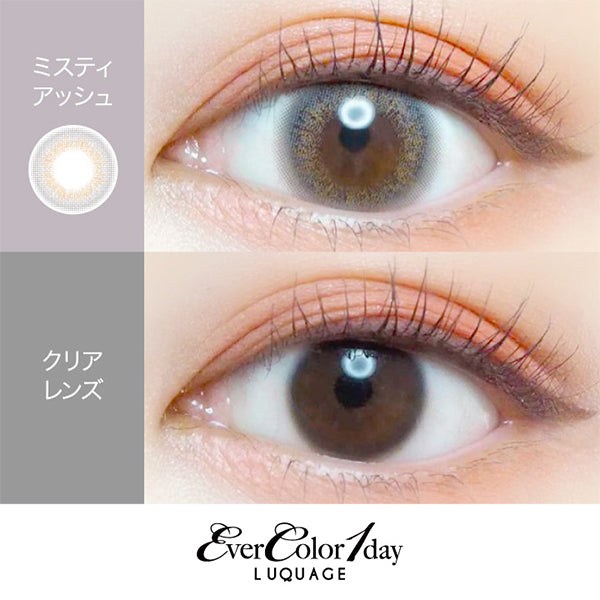EverColor 1 Day Luquage Contact Lenses Misty Ash