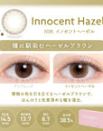 Evercolor Monthly Eye Genic Contact Lenses Innocent Hazel