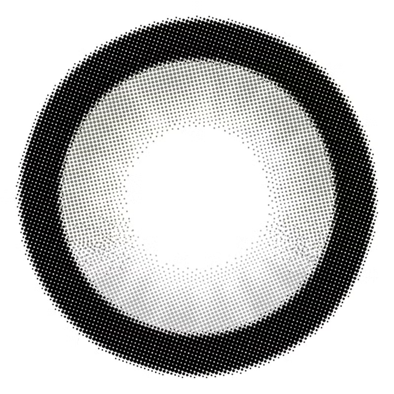 Flurry by Colors Contact Lenses Ring Glossy Gray