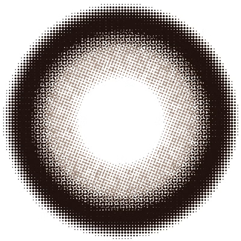 Flurry by Colors Contact Lenses Ring Large Ashbrown