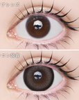 Flurry by Colors Contact Lenses Ring Large Ashbrown