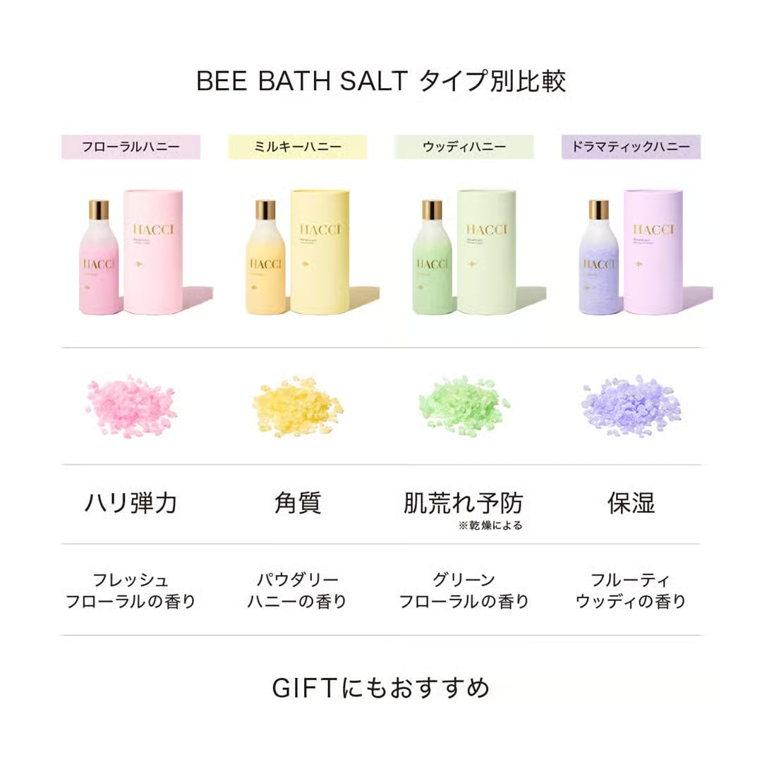 HACCI BEE BATH SALT and キャンドル Hacci BEE Bath Salt Dramatic Honey – Ichiban Mart