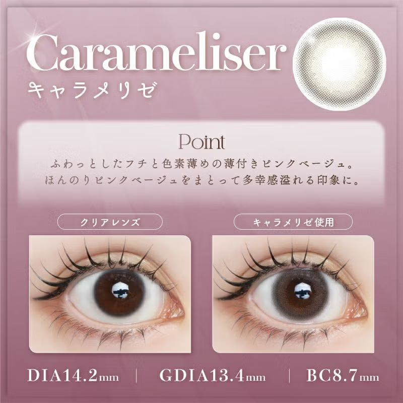 LARME 1 Day Natural Contact Lenses Carameliser