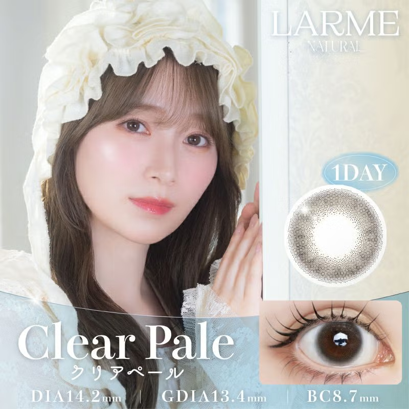 LARME 1 Day Natural Contact Lenses Clear Pale