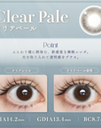 LARME 1 Day Natural Contact Lenses Clear Pale