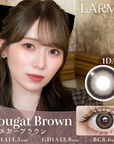 LARME 1 Day Natural Contact Lenses Nougat Brown