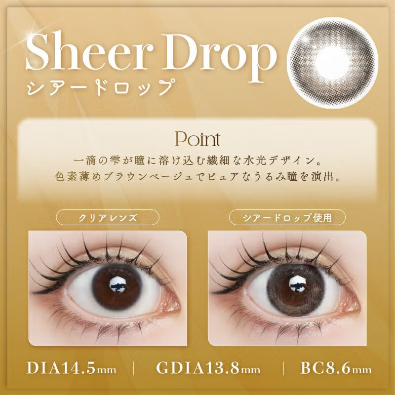 LARME 1 Day Natural Contact Lenses Sheer Drop