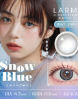 LARME Silicone Hydrogel Double Moist UV Snow Blue