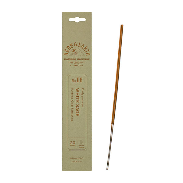 Nippon Kodo Herb&amp;Earth Bamboo Incense 20 Pieces