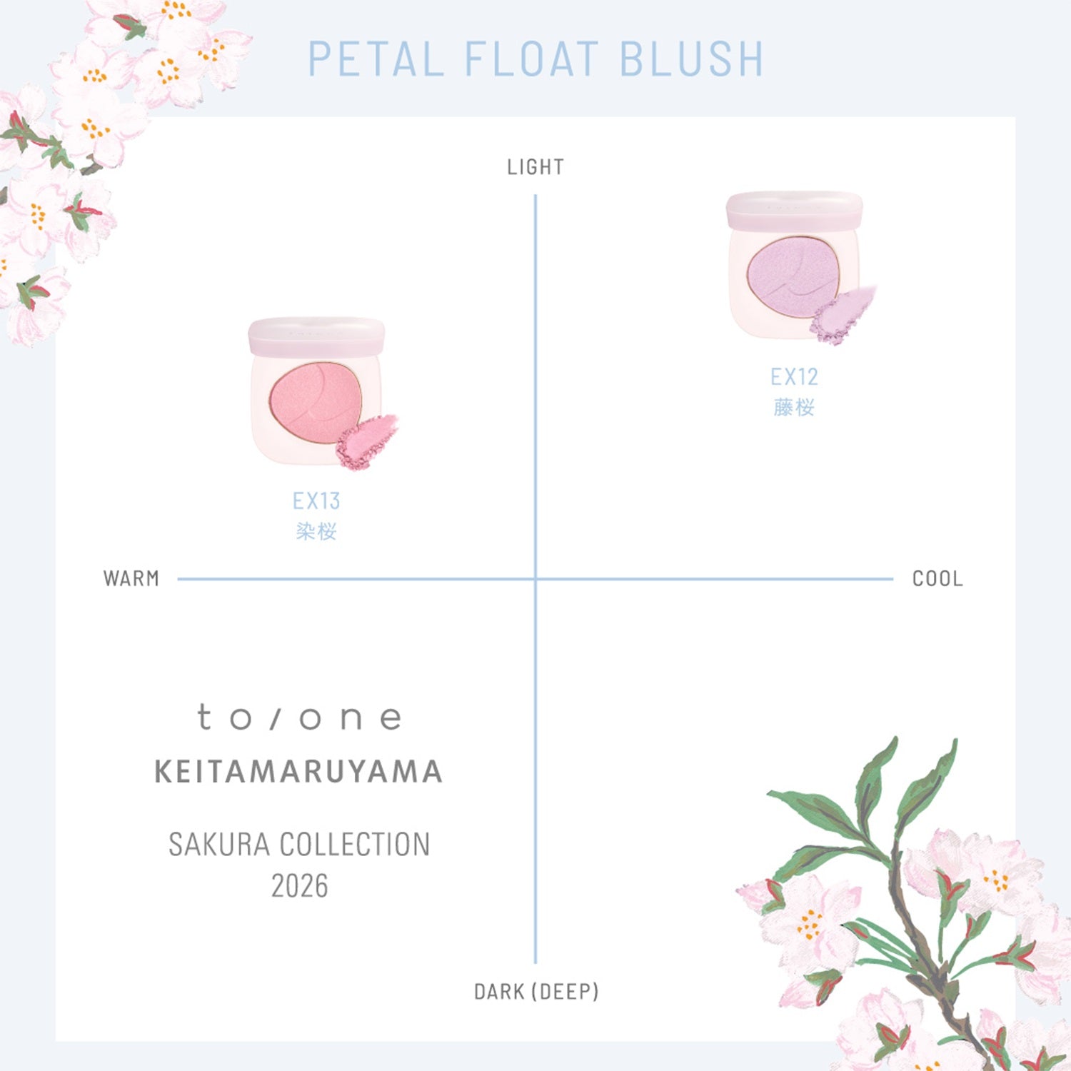 To/one x KEITAMARUYAMA Petal Float Blush 2026 – Ichiban Mart