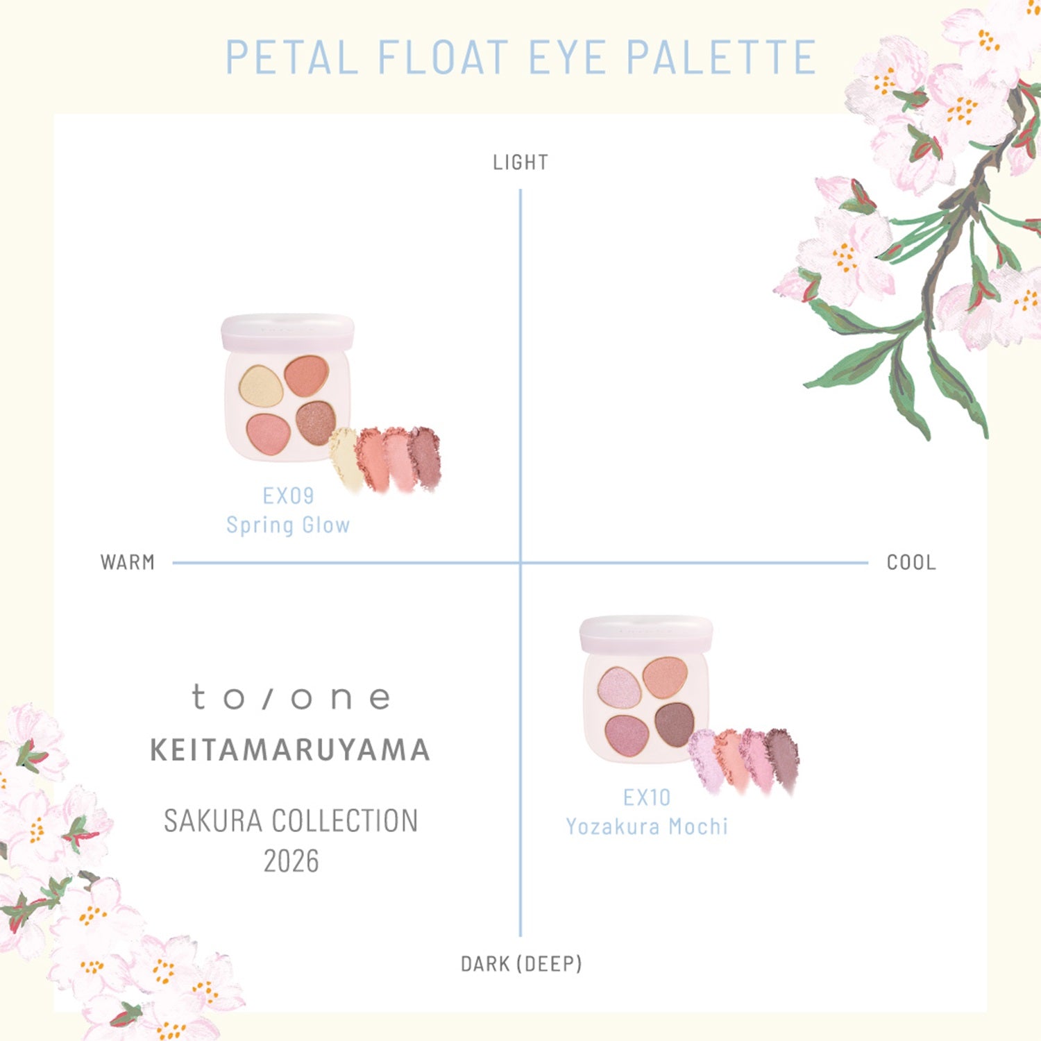 To/one x KEITAMARUYAMA Petal Float Eye Palette 2026 – Ichiban Mart