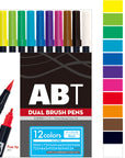 Tombow ABT Dual Brush Pen 12-Color Set