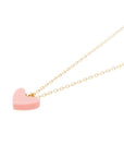 AHKAH Thiran Heart (Pink) Necklace - Ichiban Mart