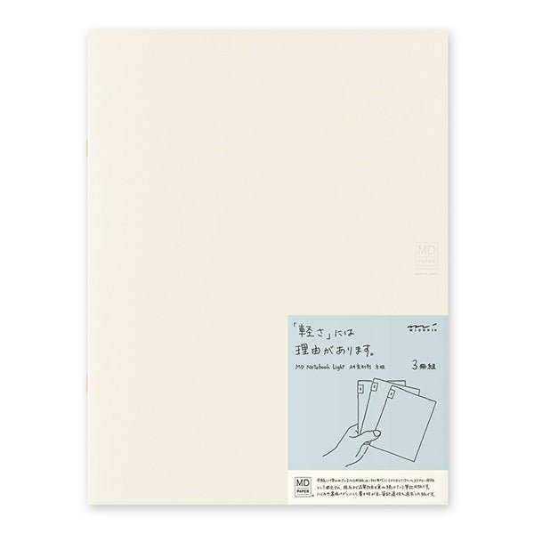 Midori MD Notebook Light A4 Lined Set of 3
